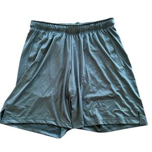 Leg3nd Mens Athletic Shorts Large Black Gym Active 9" In Seam Pockets Drawstring